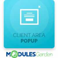 Client Area Popup For WHMCS