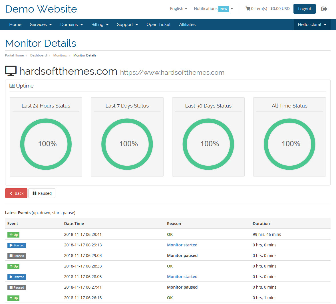 internet uptime monitor freeware