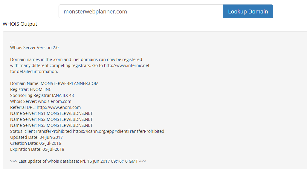 WHOIS Domain Lookup - WHMCS Marketplace