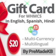 WHMCS Gift Card Module - By PreMadeKB
