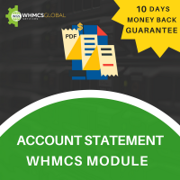 Advance Account Statement WHMCS Module