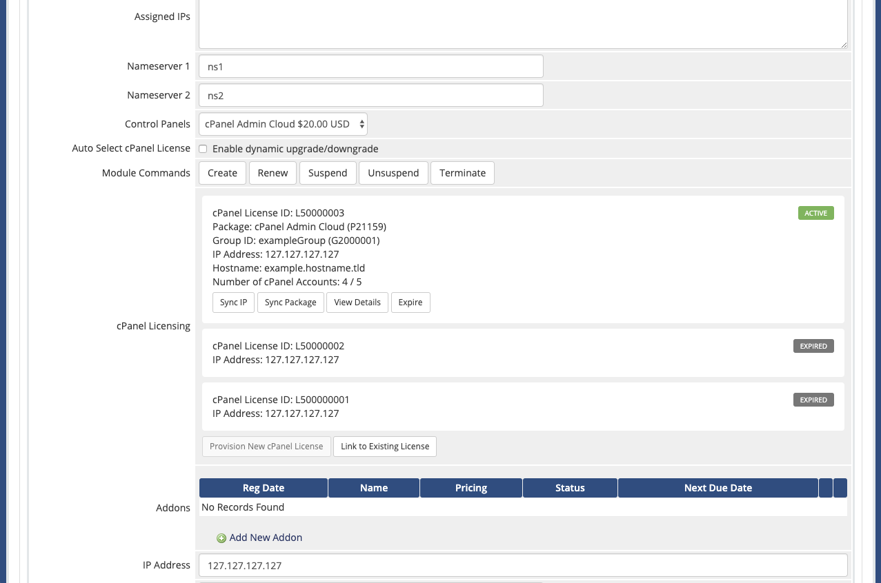 cpanel license