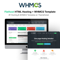 FlatHost Responsive Hosting Template with WHMCS