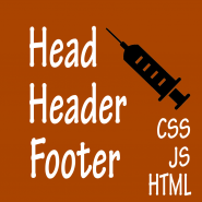 Head+Header+Footer Code Injection