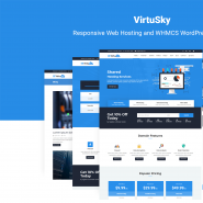 VirtuSky | Responsive Web Hosting and WHMCS WordPress Theme
