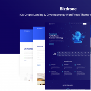 Bizdrone | ICO Crypto Landing & Cryptocurrency WordPress Theme​ with whmcs Template