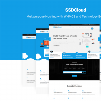 SSDCloud | Multipurpose Hosting with WHMCS and Technology Business Template