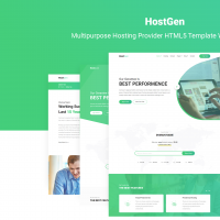 HostGen - Multipurpose Hosting Provider HTML5 Template With WHMCS