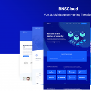 BNSCloud | Vue JS Multipurpose Hosting Template