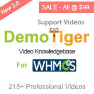 DemoTiger WHMCS Video Knowledge Base – Full HD with Professional Human Voice and Text Instructions.