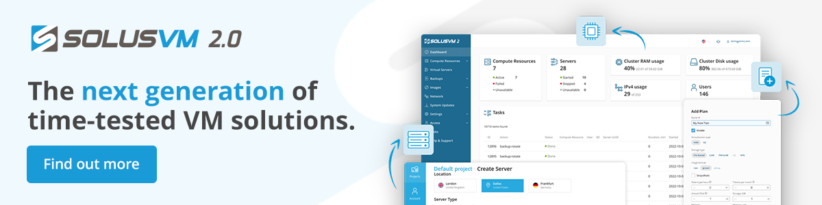 SOLUSVM 2.0 WHMCS addon