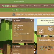 WHMCS Minecraft Theme