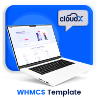 CloudX - WHMCS Web Hosting + Client Area Template