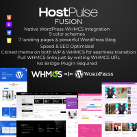 HostPulse Fusion – Bridgeless Dual-Platform WordPress + WHMCS Theme