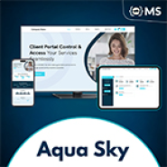 Aqua Sky Client Area Theme For WHMCS