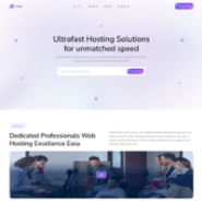 Host — Light Purple Gradient WHMCS Template (HTML + WHMCS Integrated)