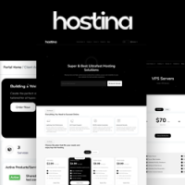 Best HTML & WHMCS Hosting Template (RTL & LTR) — Hostina with Custom Dashboard & Orderform