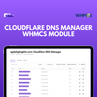 Cloudflare DNS Manager WHMCS Module