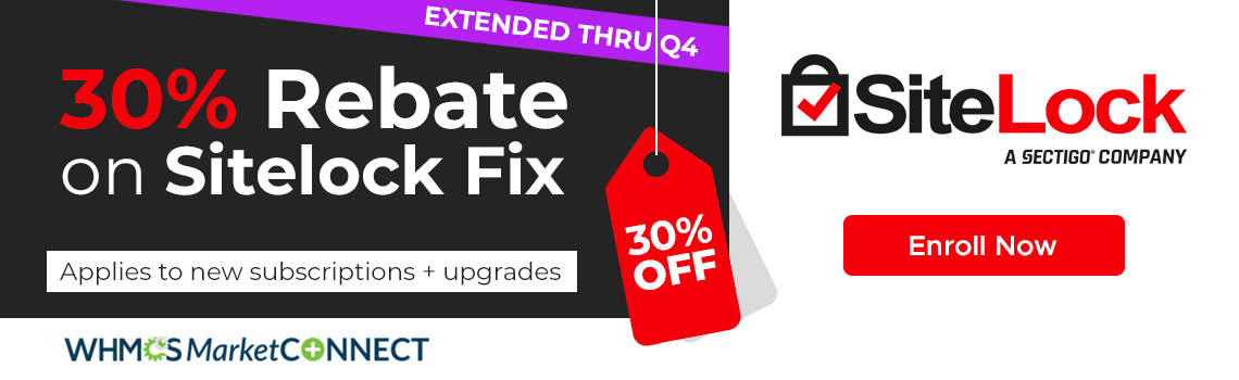 30% Rebate All New Sitelock Fix