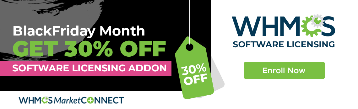 Black Friday Special: Now 30% Off Software Licensing Addon 